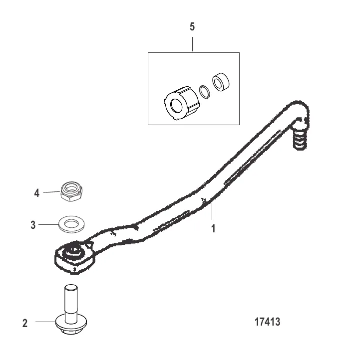 Комплект крепежа 40 л.с./30 JET(19609A5 и 19608A11)