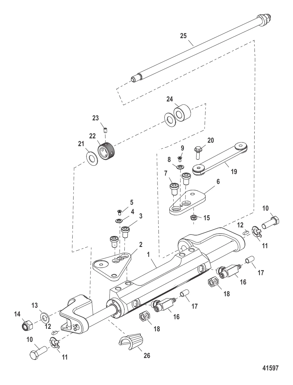 Цилиндр рулевого механизма в сборе (898349A14)