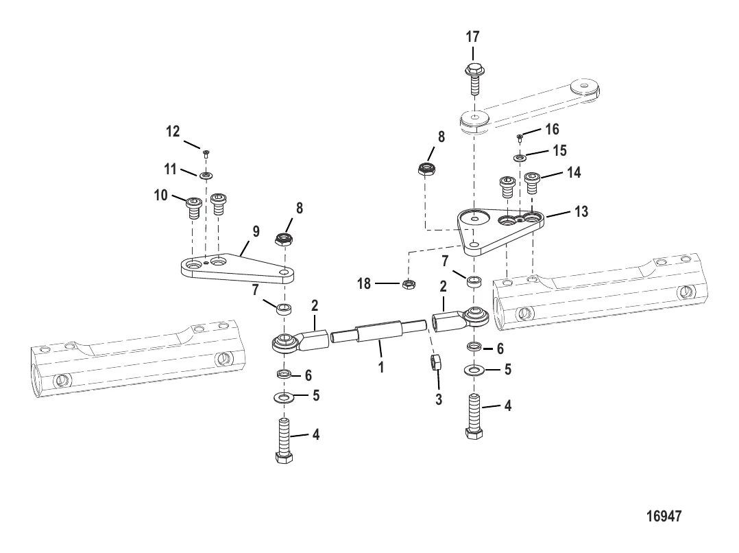 Комплект тяги – сдвоенный (892789Q02 -Q09) 26-36"