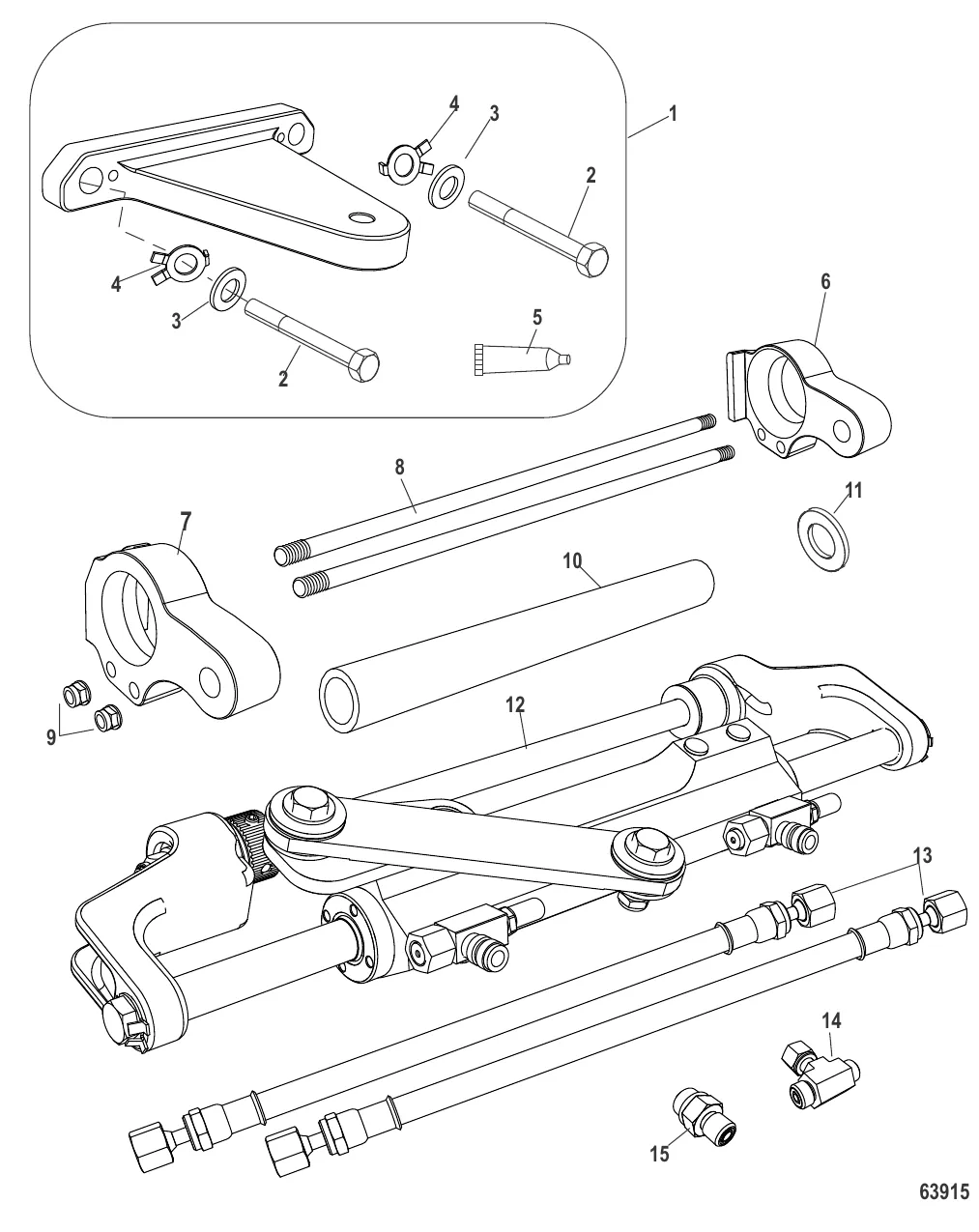 Комплект цилиндра рулевого управления (стандартный) Понтон