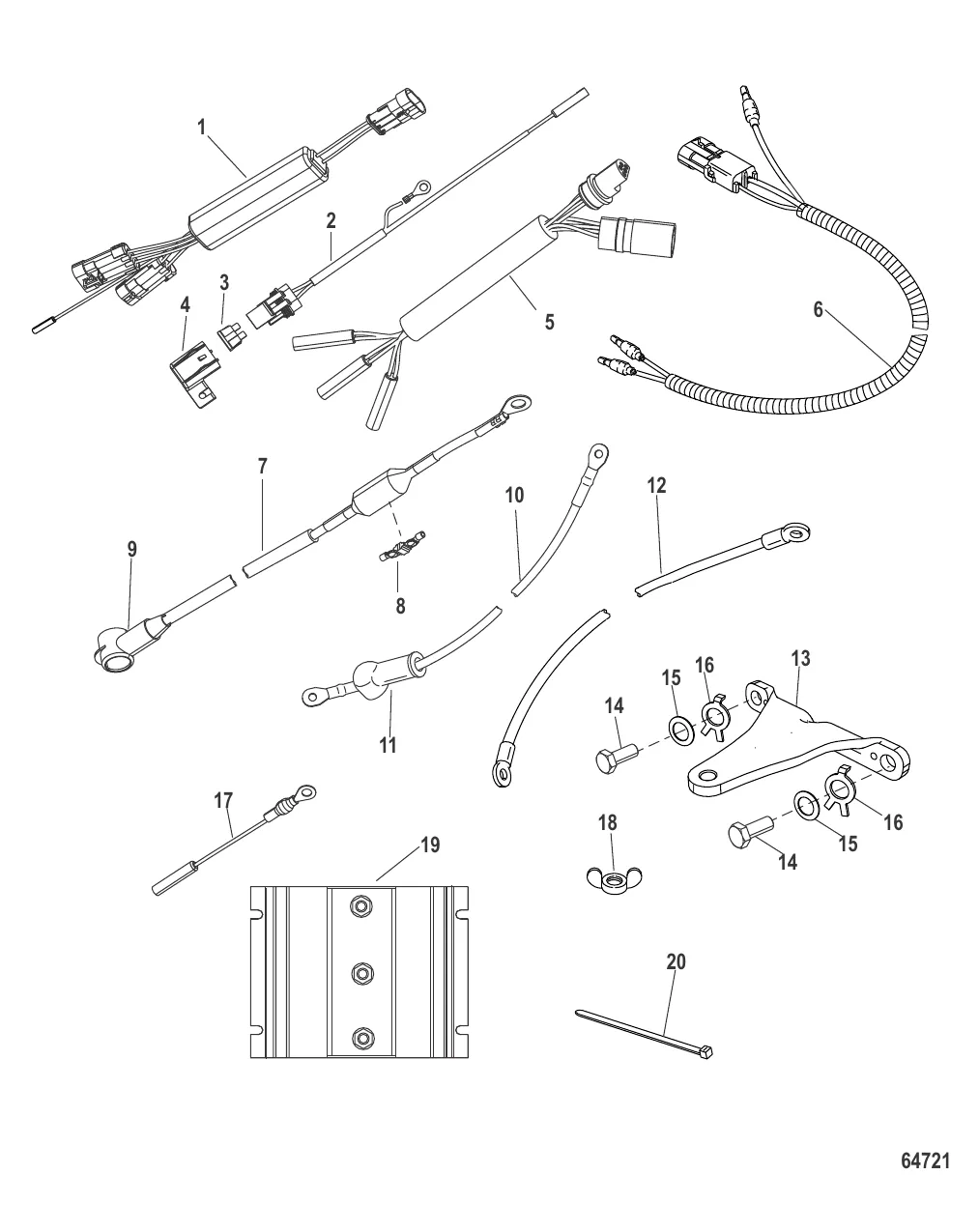 Комплект усилителя рулевого управления подвесного лодочного двигателя – GEN 5 Verado (8M0134608)