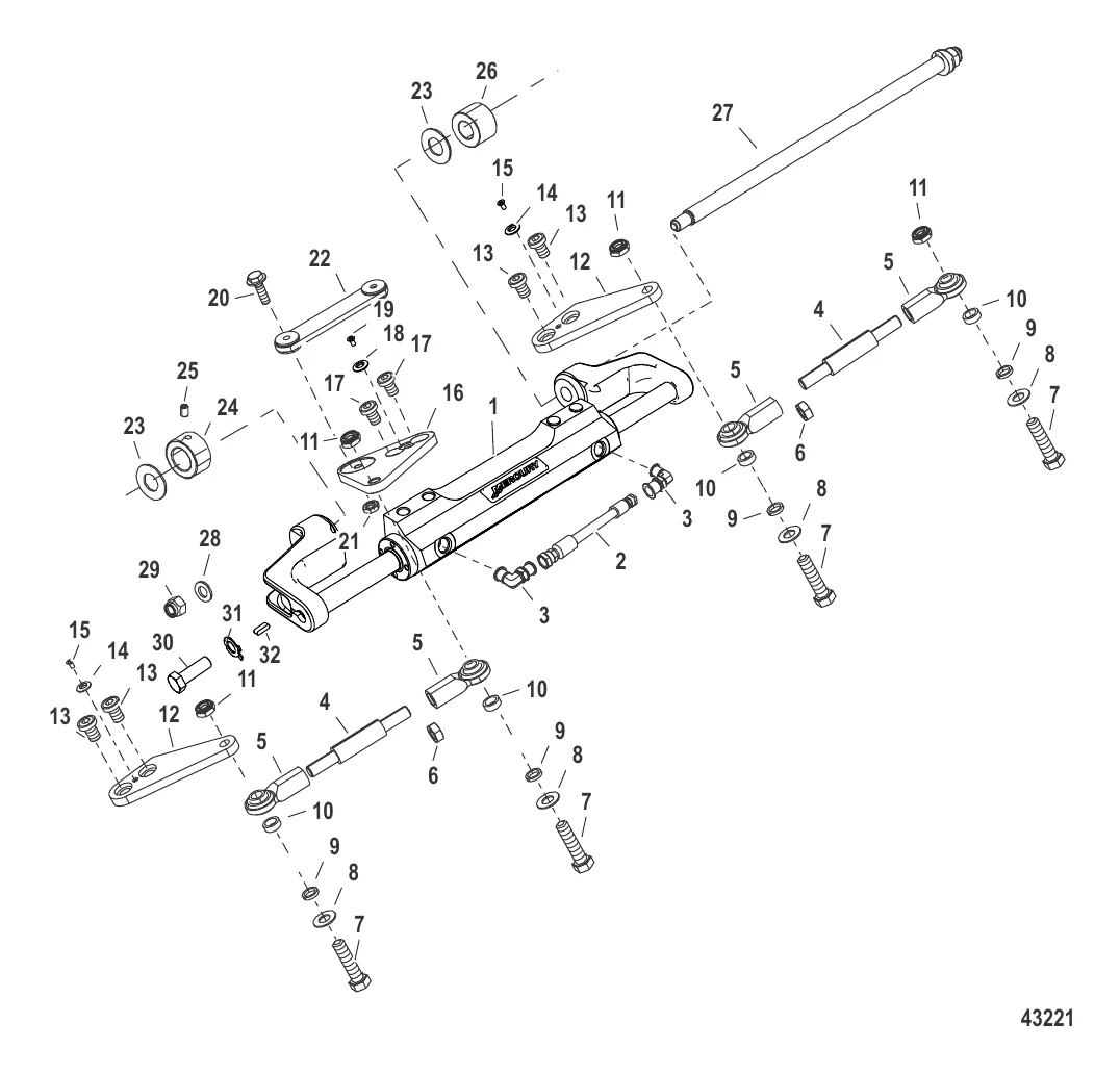Комплект тяги – строенный (892789Q32 -Q34) 26-30"