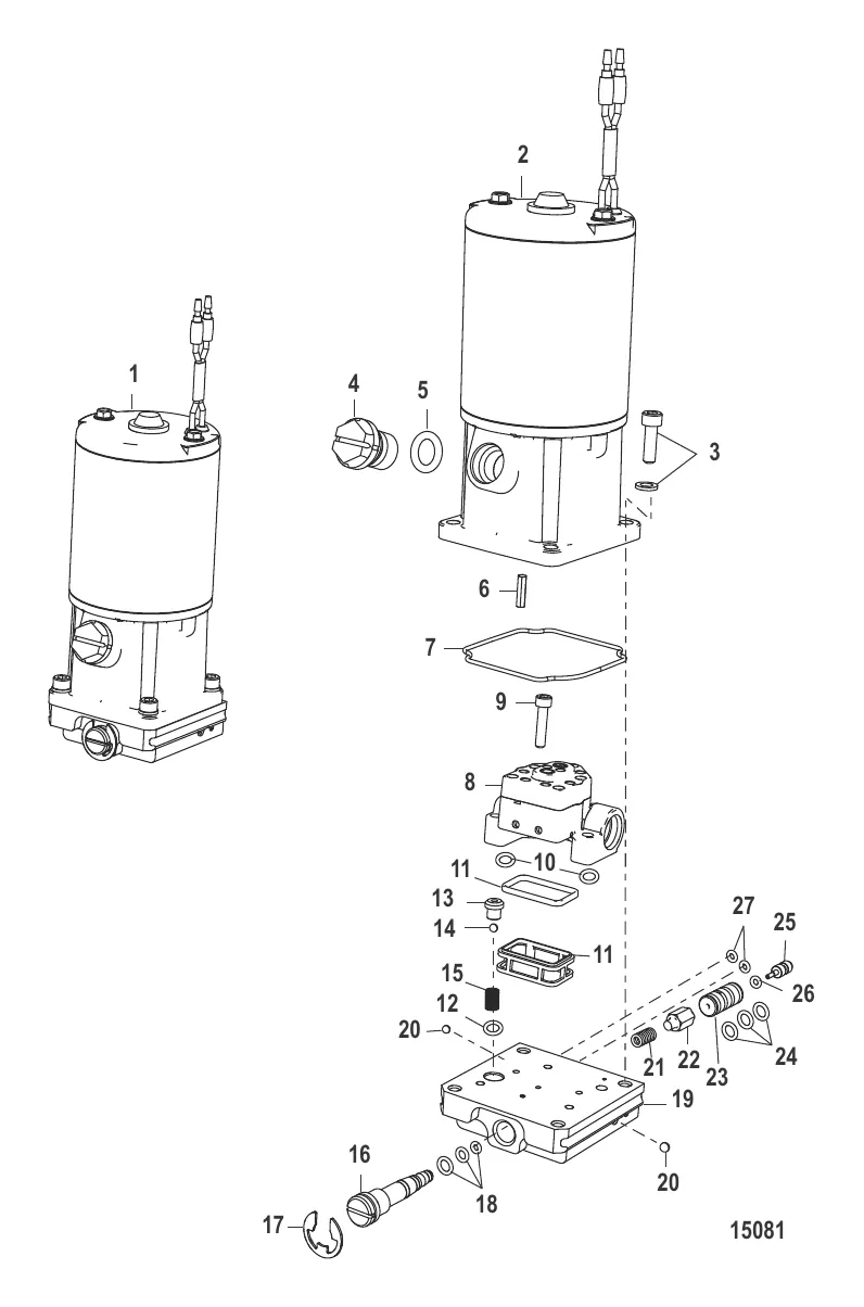 Насос/двигатель в сборе (881134T1)