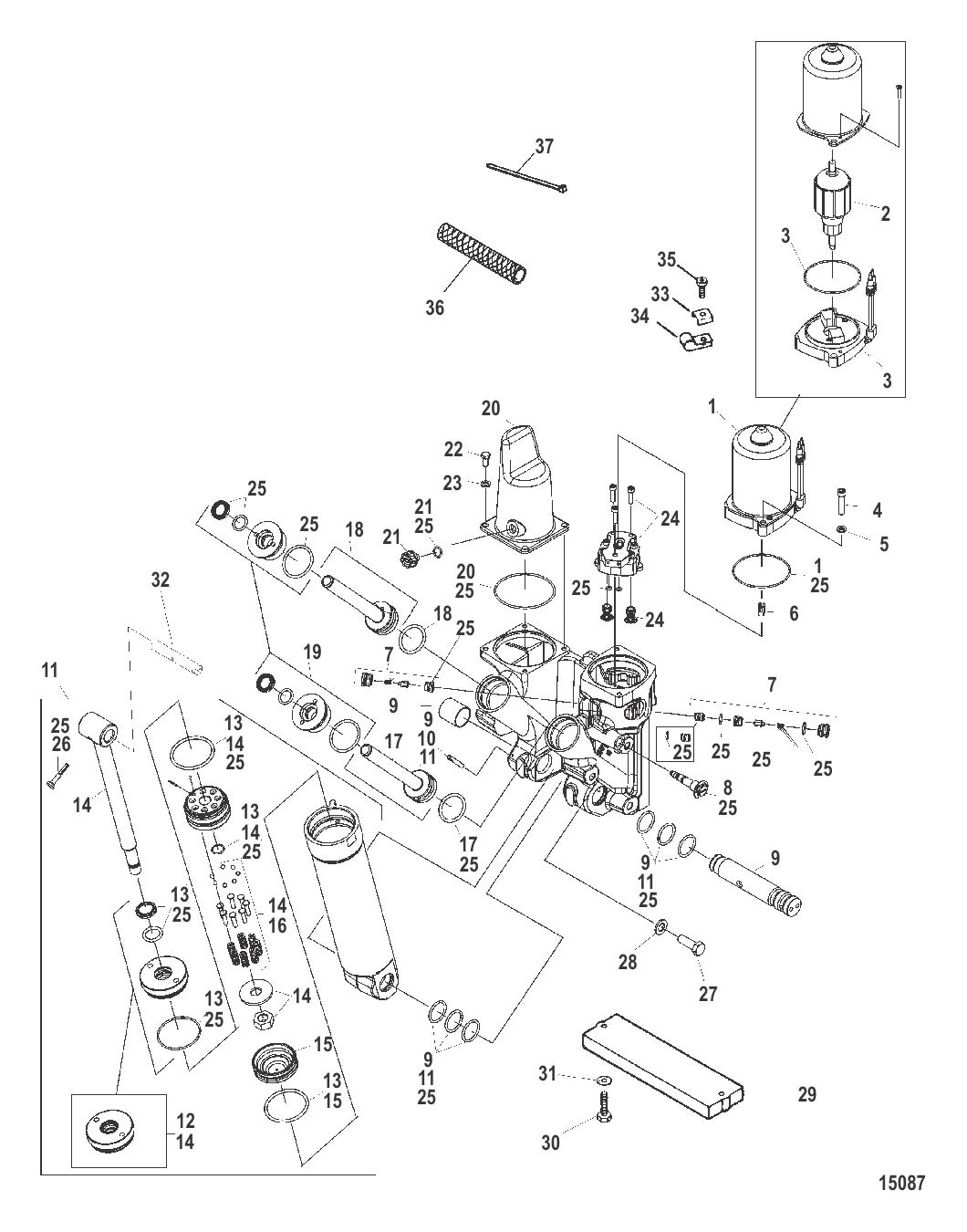 Комплект усилителя дифферента (855998T1 / 855998A3)