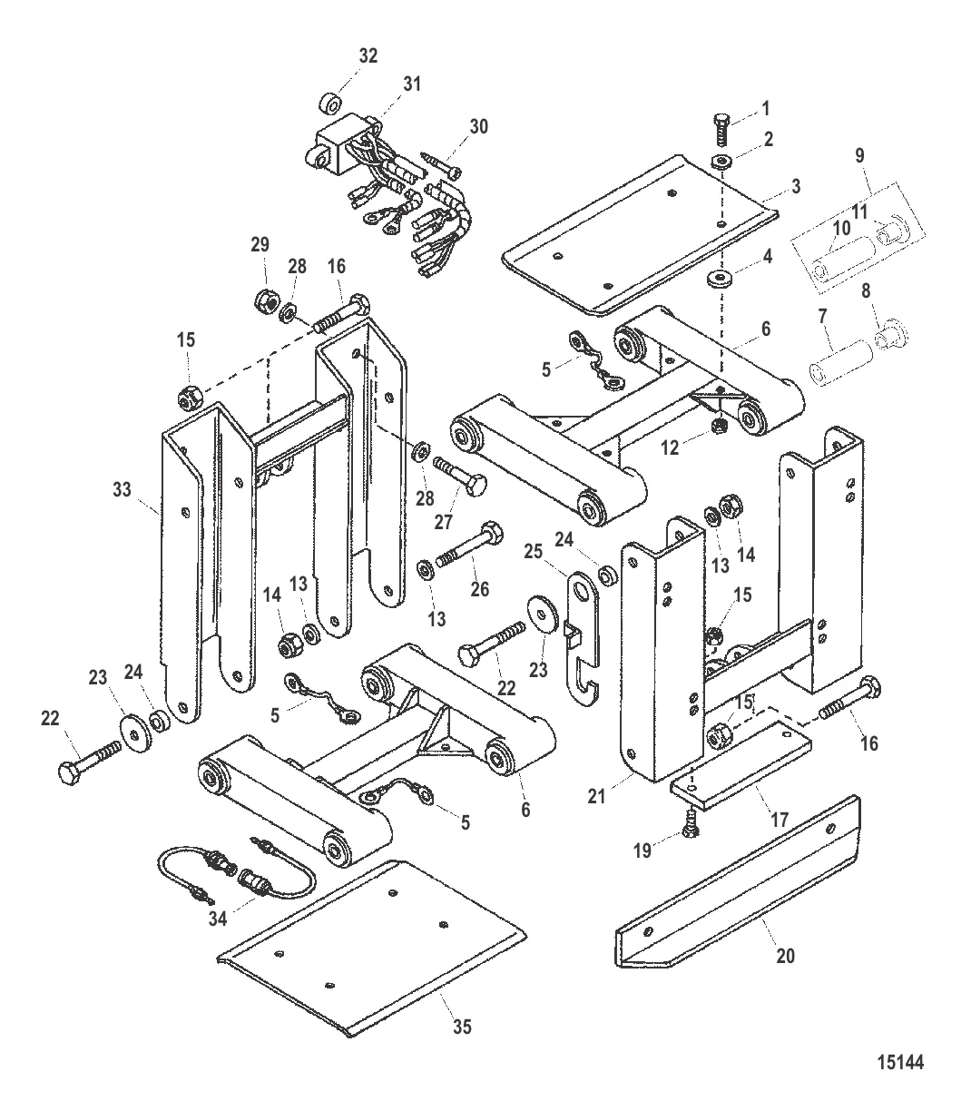 Комплект для подъема двигателя, паралифт (818143A4 / 818143A6)