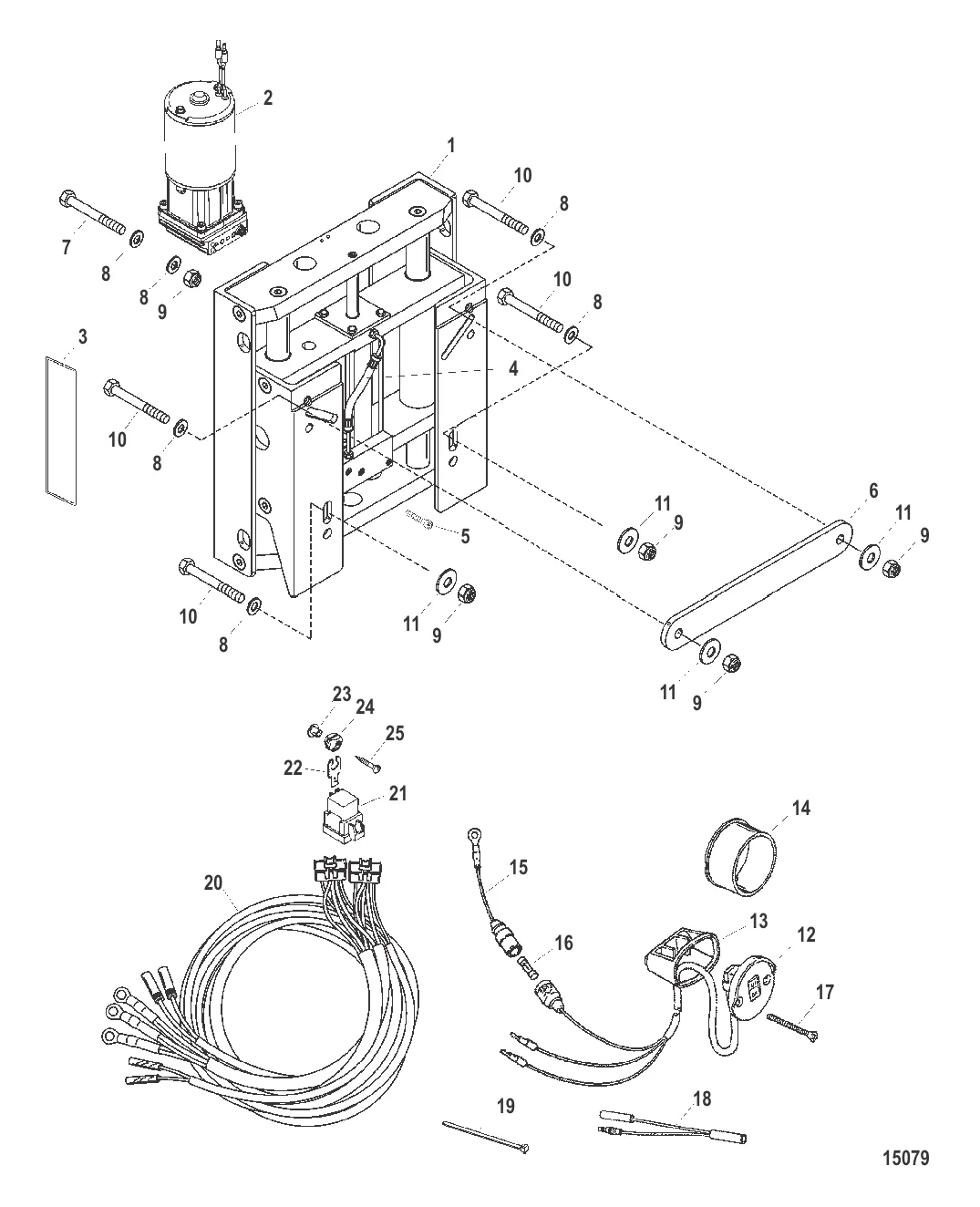 Комплект плиты гидравлического домкрата (891755A01 /A02 /A11/ A12)