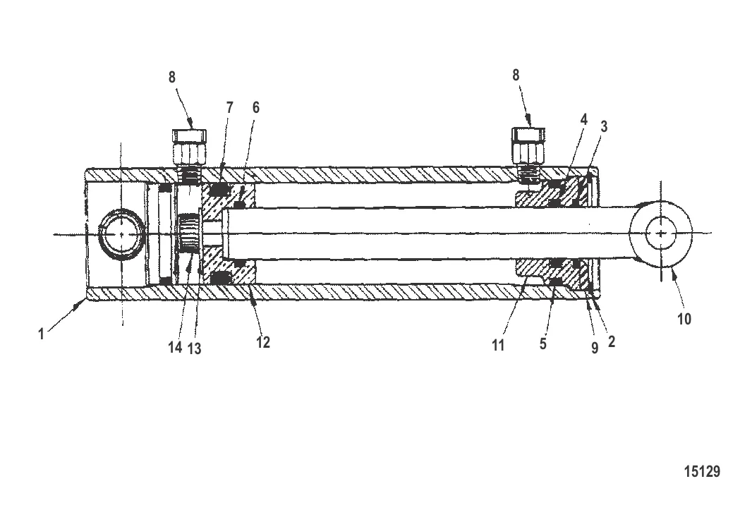 Цилиндр в сборе (гидравлический) (844222A1)