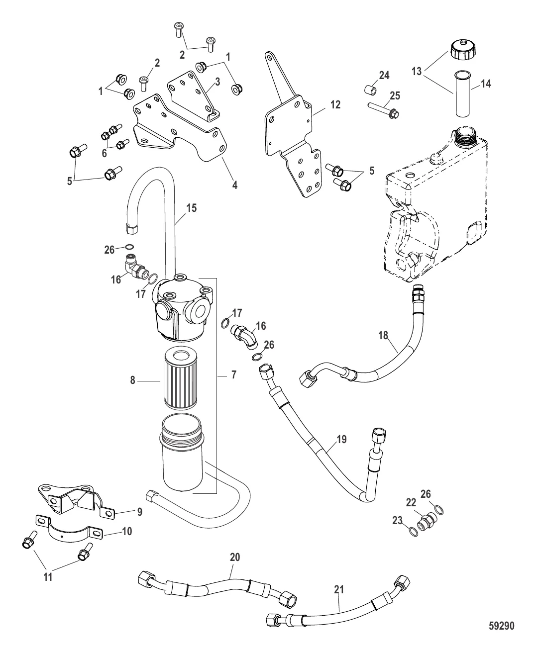 Комплект гидравлического фильтра Высокое давление