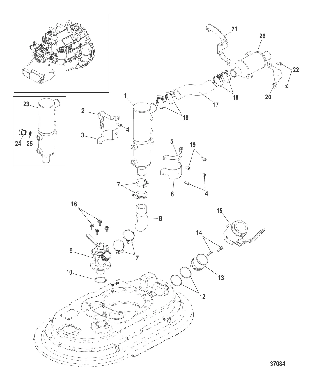 Система охлаждения (С коробкой отбора мощности)