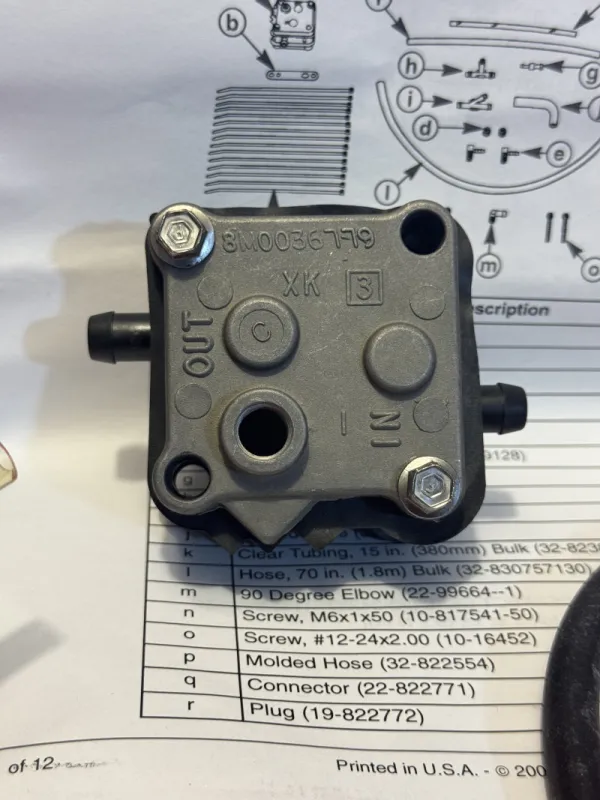 Бензонасос Mercury 30-250 (QUICKSILVER)