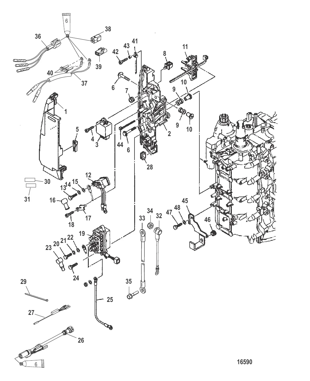 Электрические компоненты Крепление реле