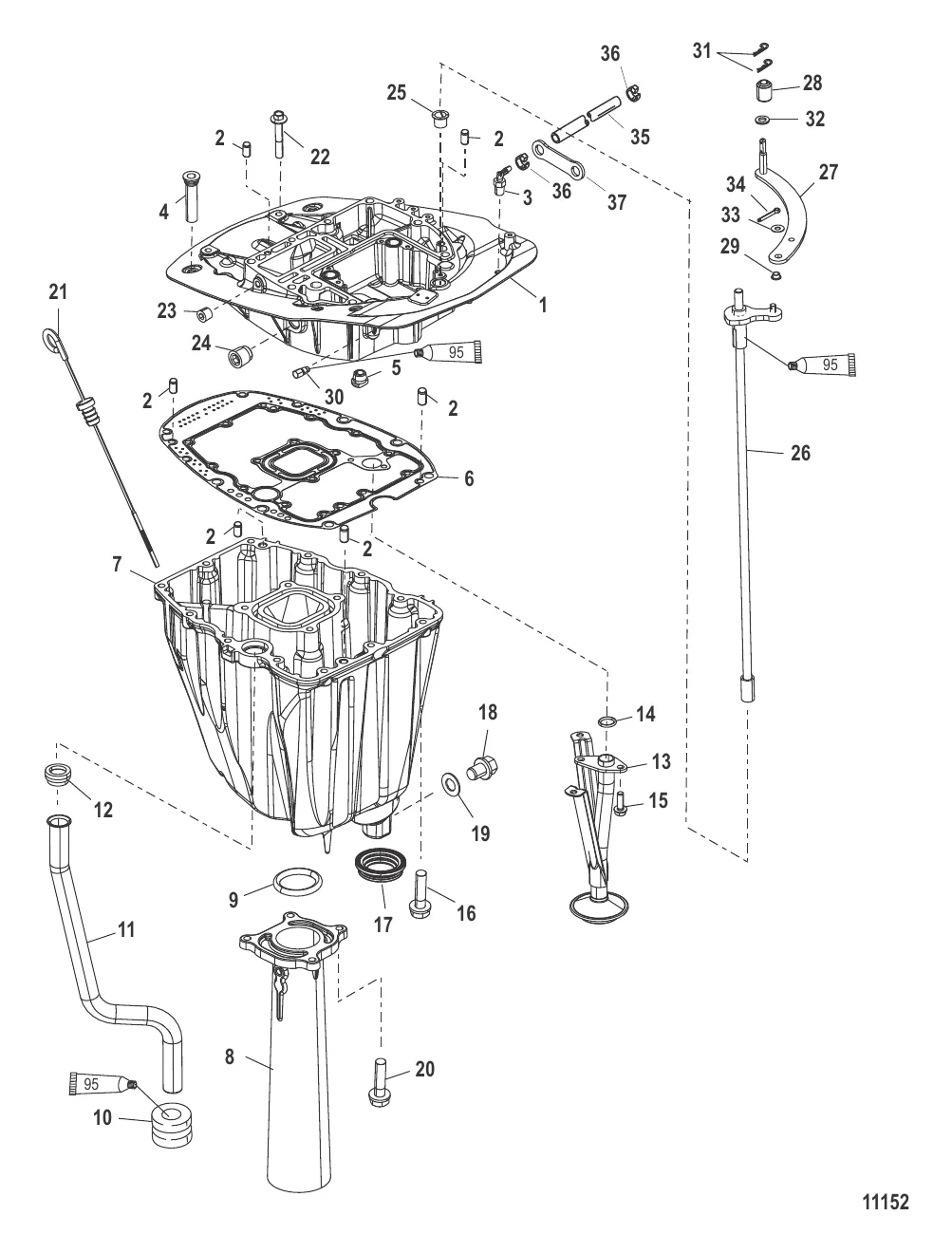 Пластина выхлопа