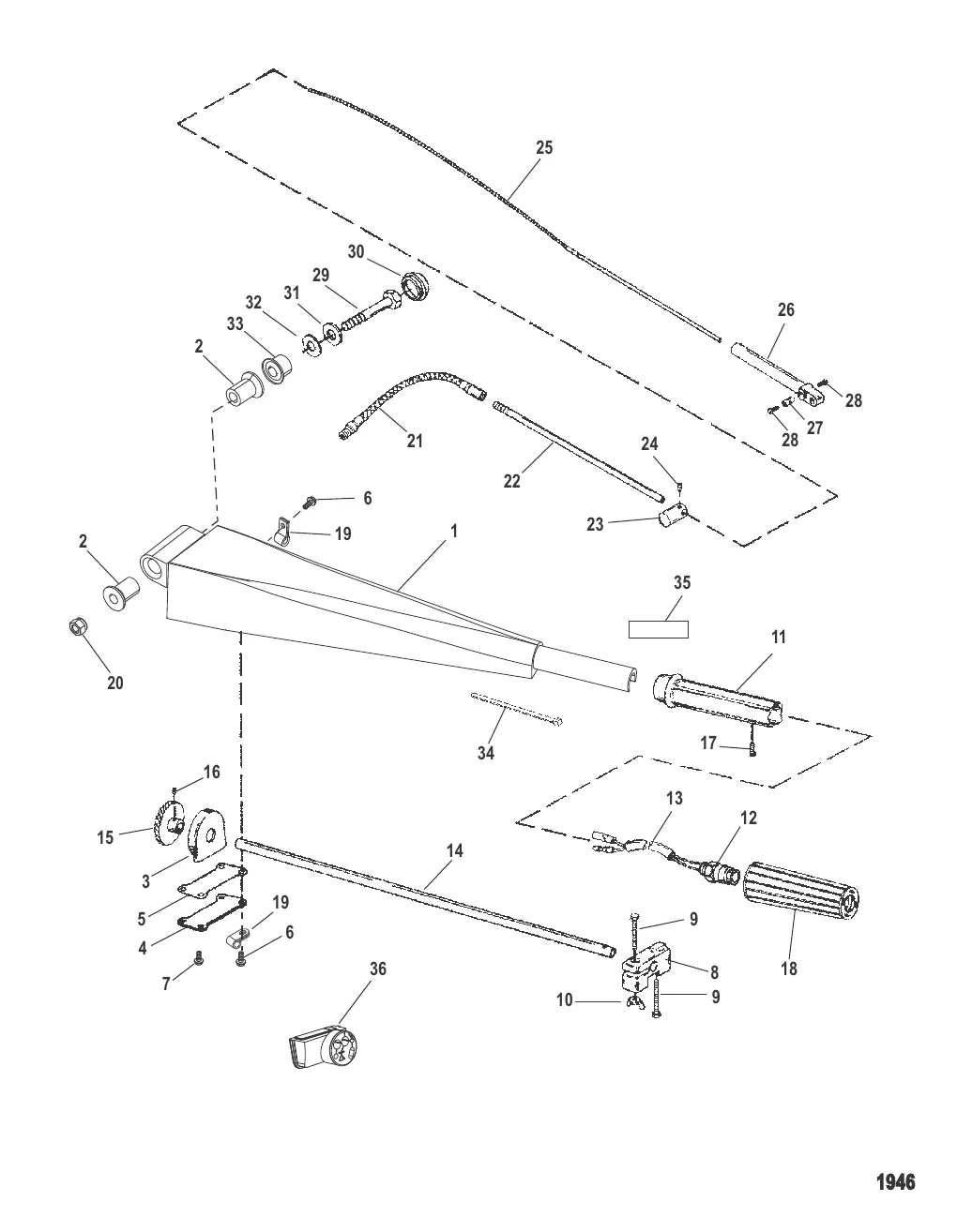 Комплект рукоятки рулевого механизма