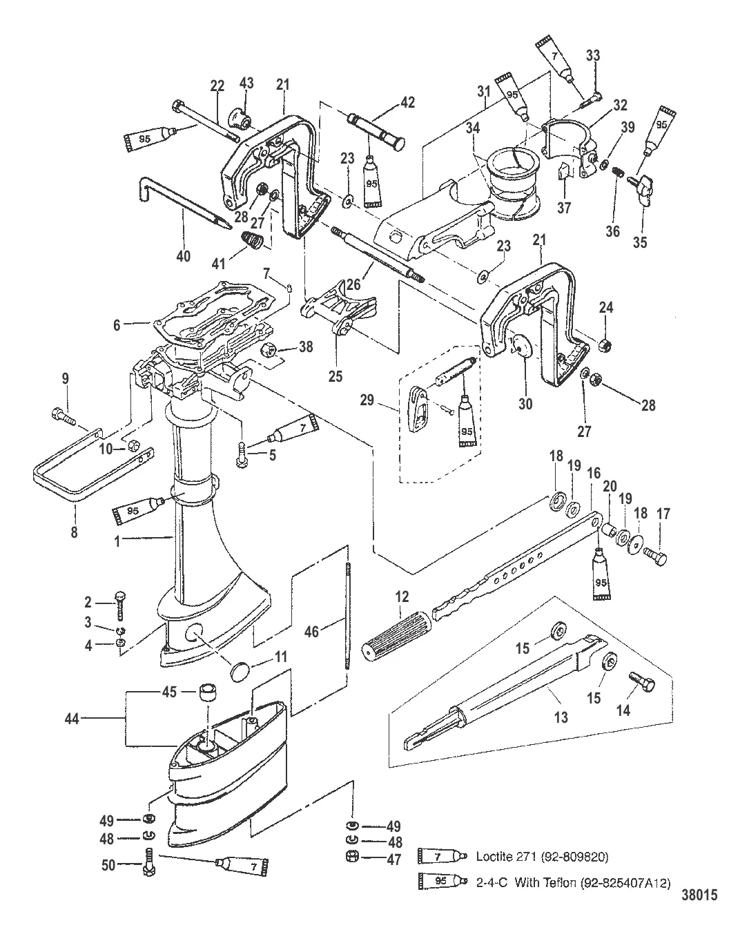 КОРПУС ВЕДУЩЕГО ВАЛА И КРОНШТЕЙНЫ ФИКСАТОРОВ