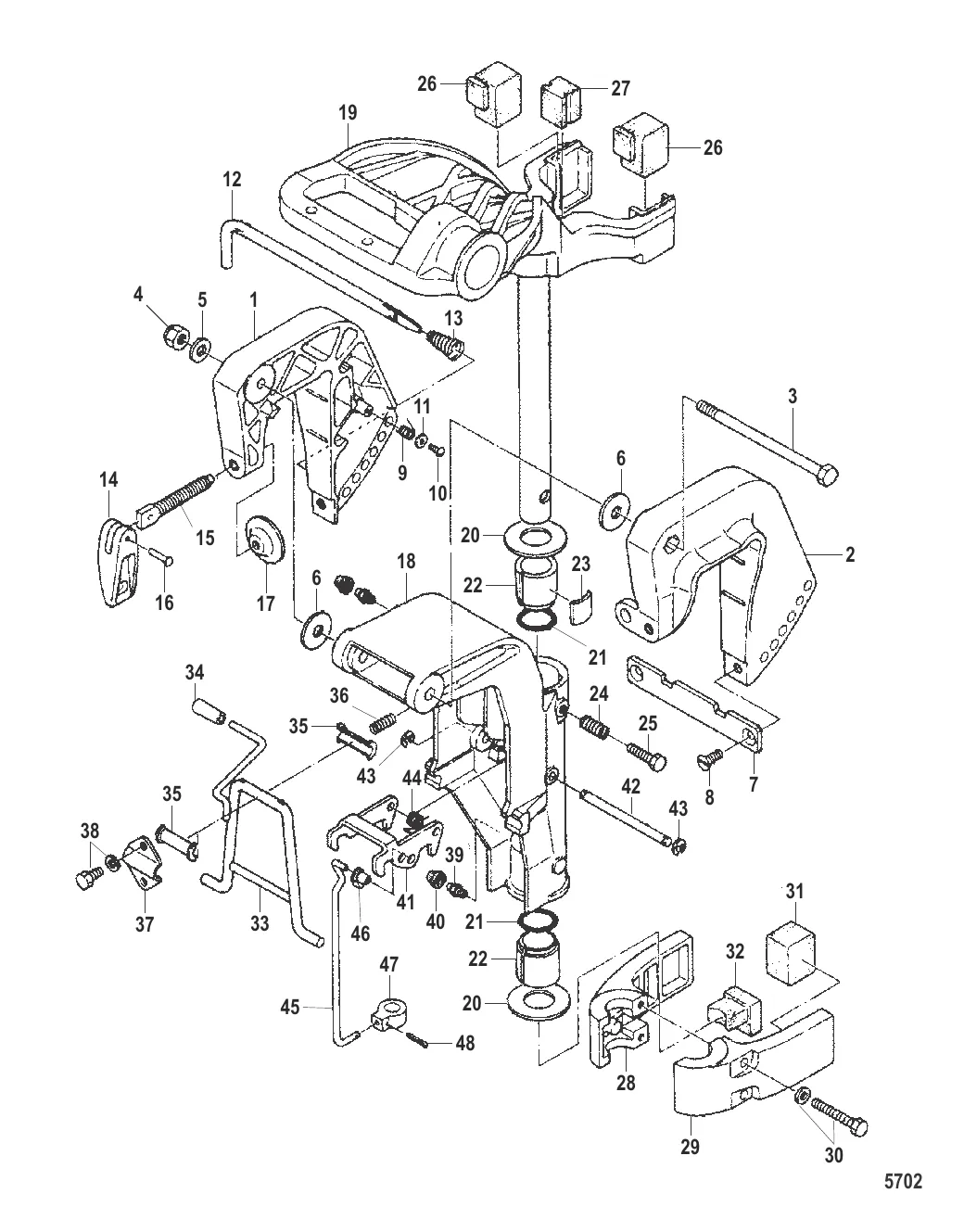 Фиксатор и поворотные кронштейны
