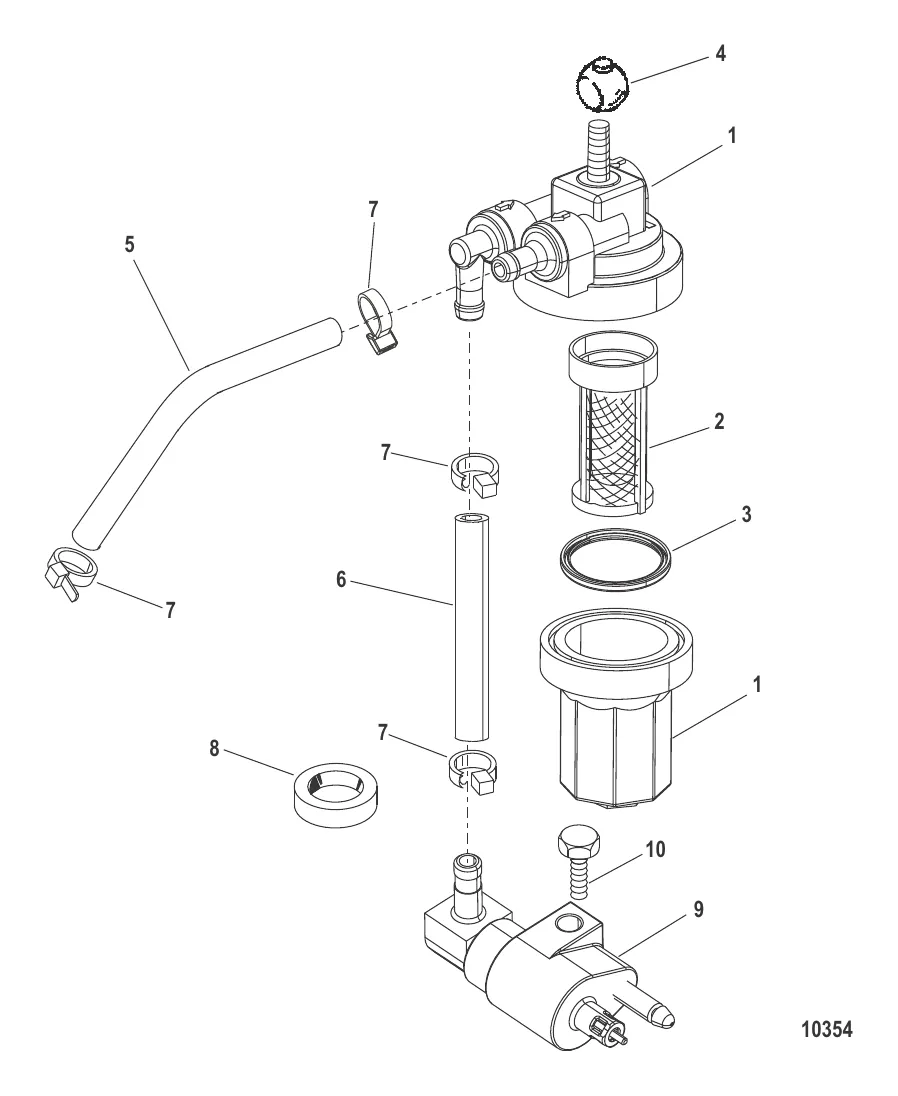 Топливный фильтр в сборе