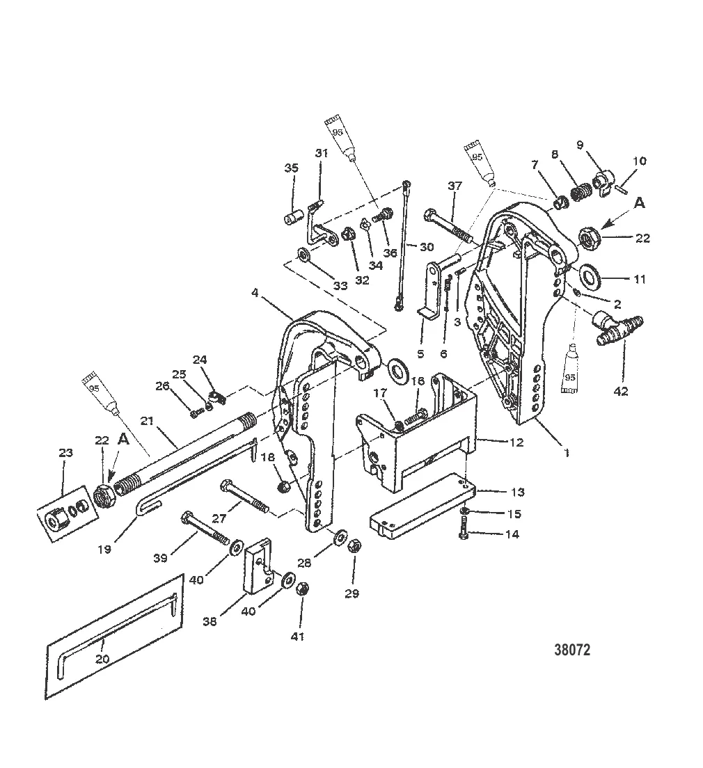 КРОНШТЕЙН ТРАНЦА (С/Н 0D181999 И НИЖЕ)