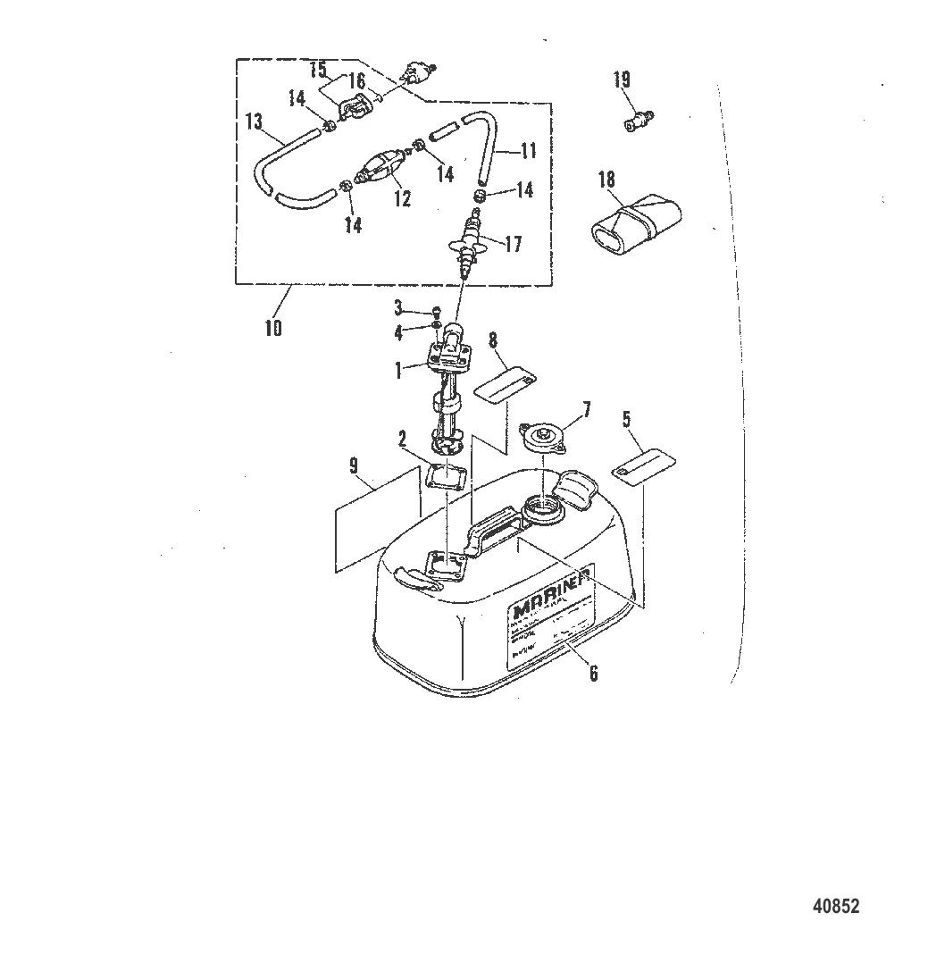 ТОПЛИВНЫЙ БАК И ТОПЛИВОПРОВОД (ОРИГИНАЛЬНОЕ ОБОРУДОВАНИЕ)