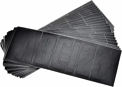 Набор символов, черные (по 4 каж. букв и цифр)76мм 14142-7