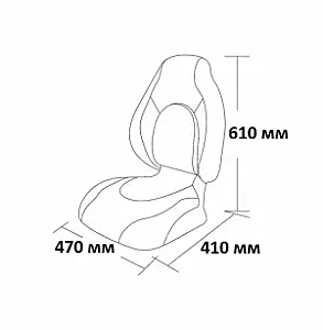 Сиденье Premium Contoured, серое 75160GC