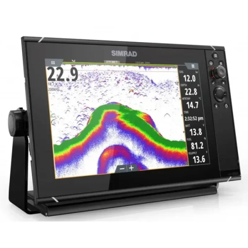 Мультидисплей Simrad NSS12 evo3; 12-дюймовый дисплей с GPS, встроенным эхолотом, Wi-Fi, HDMI-выход.