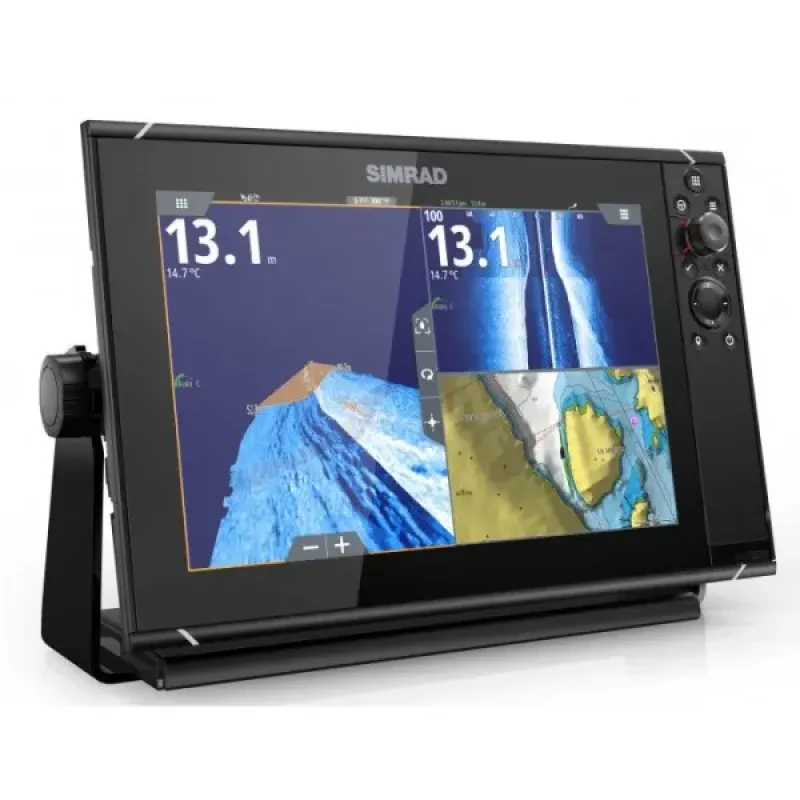 Мультидисплей Simrad NSS12 evo3; 12-дюймовый дисплей с GPS, встроенным эхолотом, Wi-Fi, HDMI-выход.
