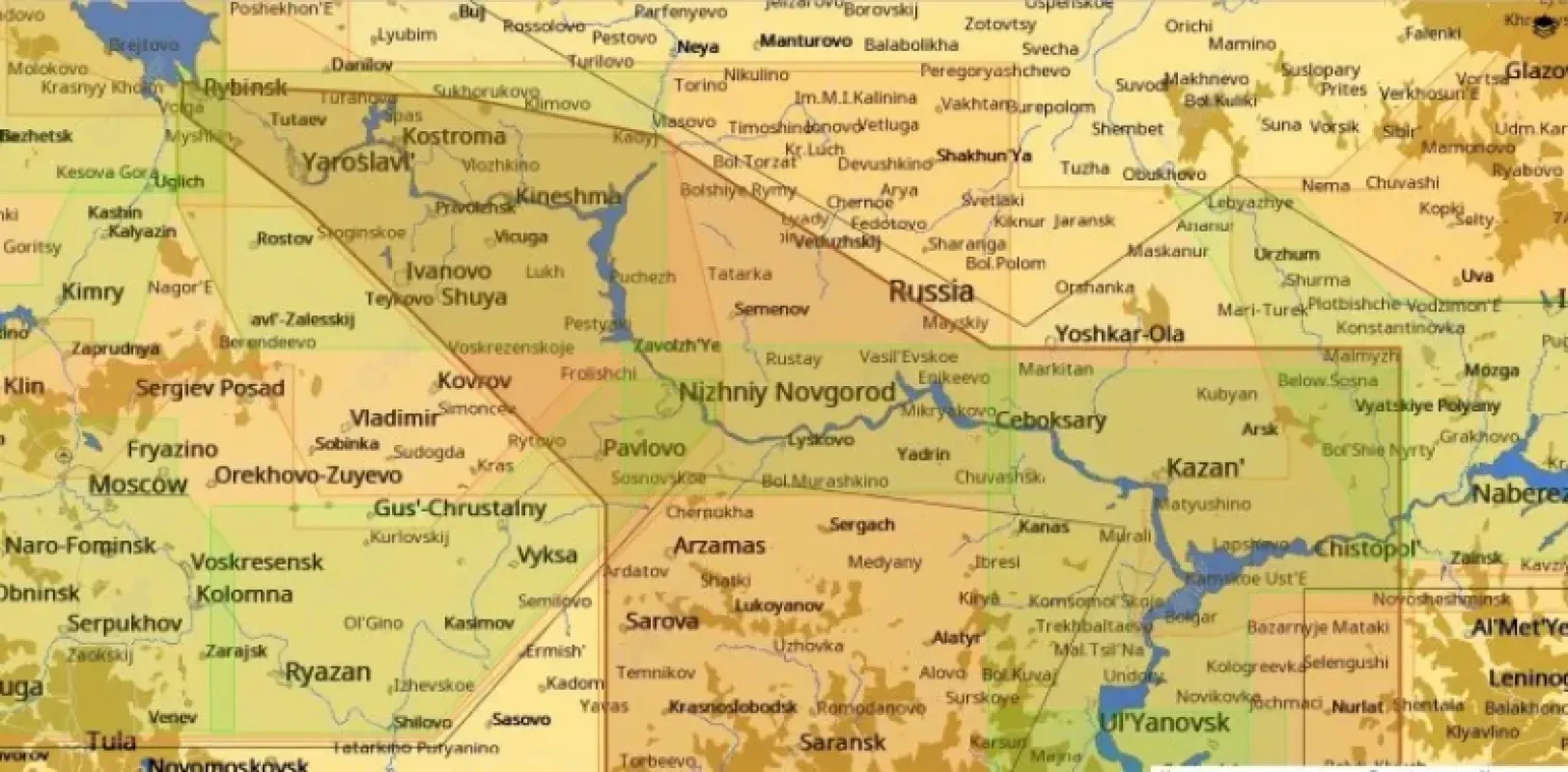 Картридж C-MAP C-MAP REVEAL LARGE (WIDE) RS-Y210 Волга, Кама, Волго-Балт и Волго-Дон