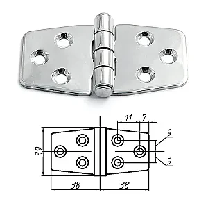 Петля неразъемная 76х39х2 мм 006072