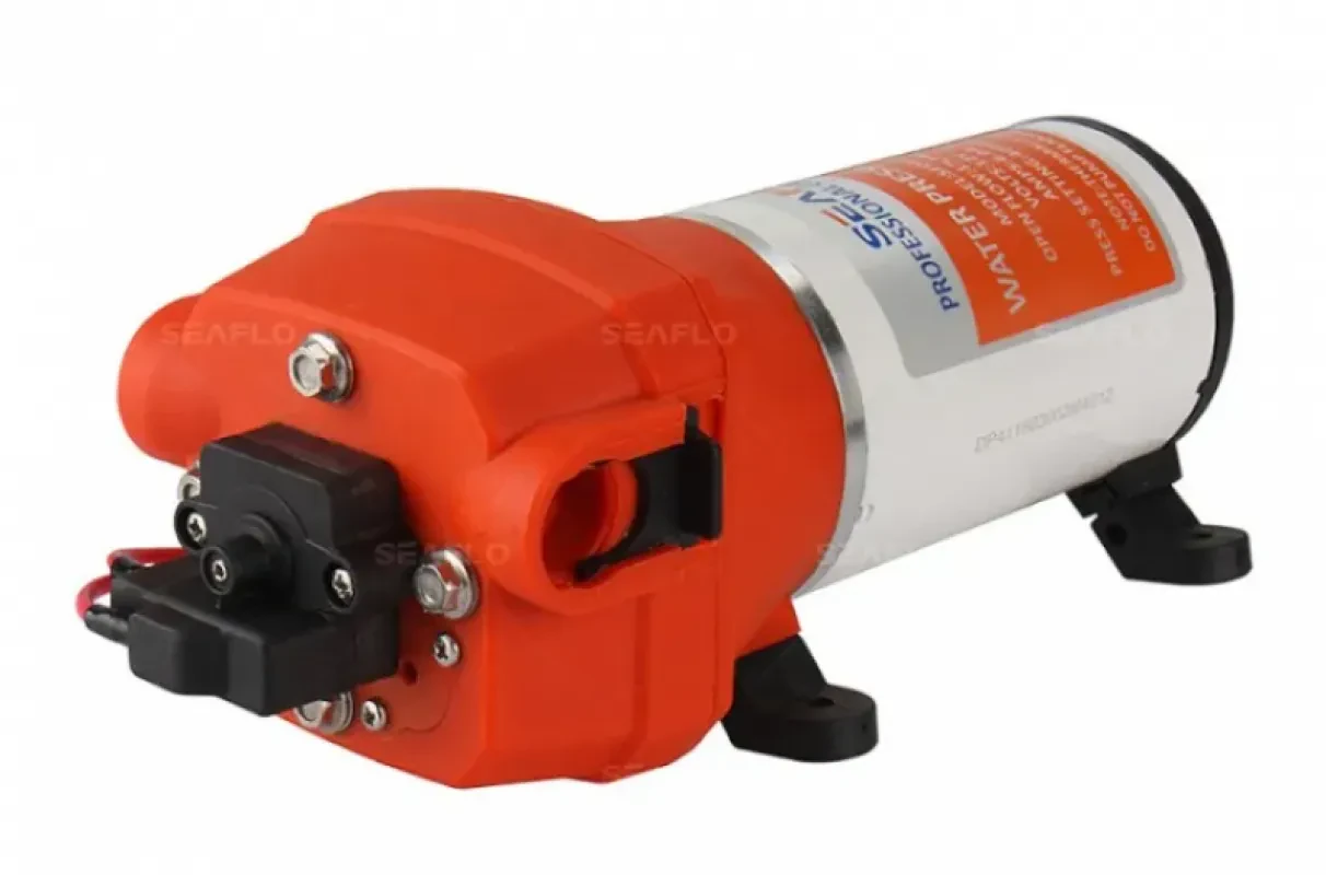 SEAFLO Четырехкамерный мембранный насос 41 SERIES 17 л/мин, 12В (Быстросъемные фитинги)
