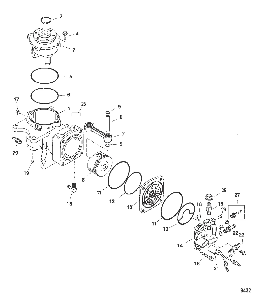 Компоненты воздушного компрессора