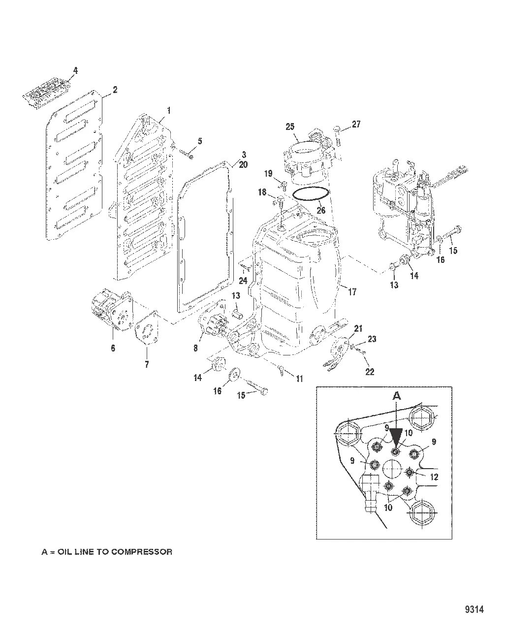 Компоненты блока подачи воздуха