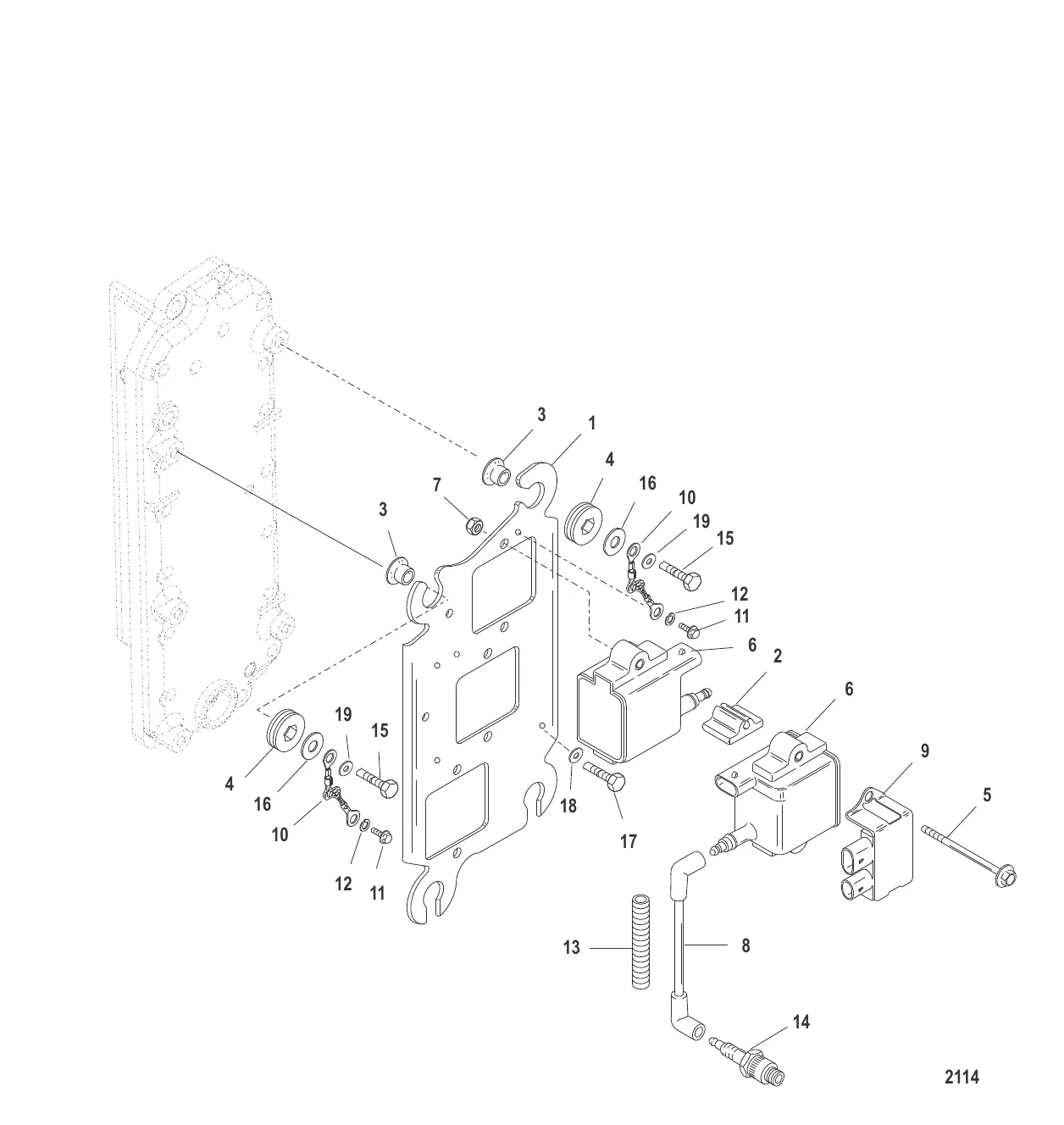 ПЛАСТИНА КАТУШКИ В СБОРЕ