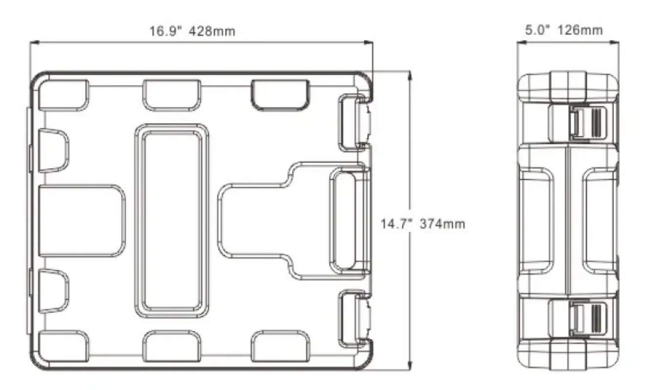 SEAFLO Портативный помывочный комплект 41 Series 17 л/мин, 12В
