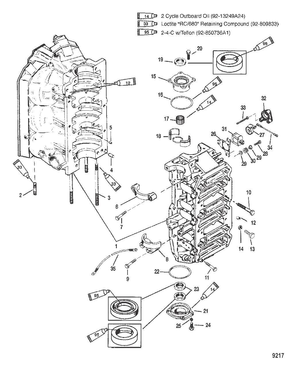 Блок цилиндров и колпачки