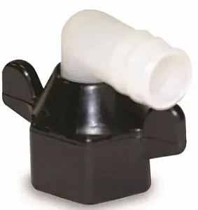 Переходник угловой резьба-"елочка" под шланг 16 мм 244-3936