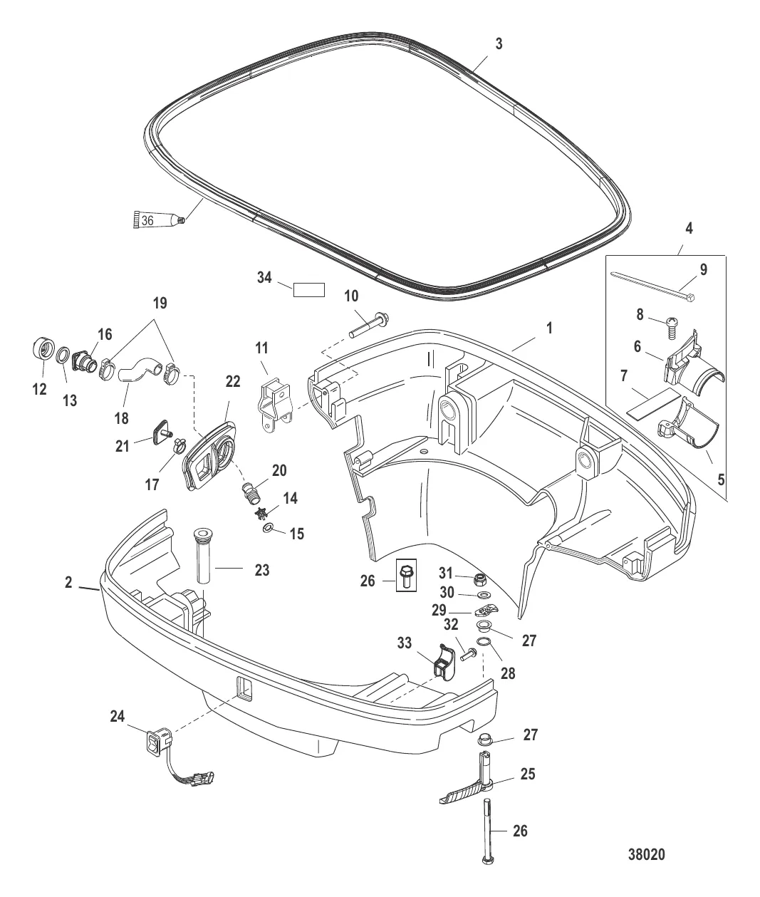 Нижний кожух