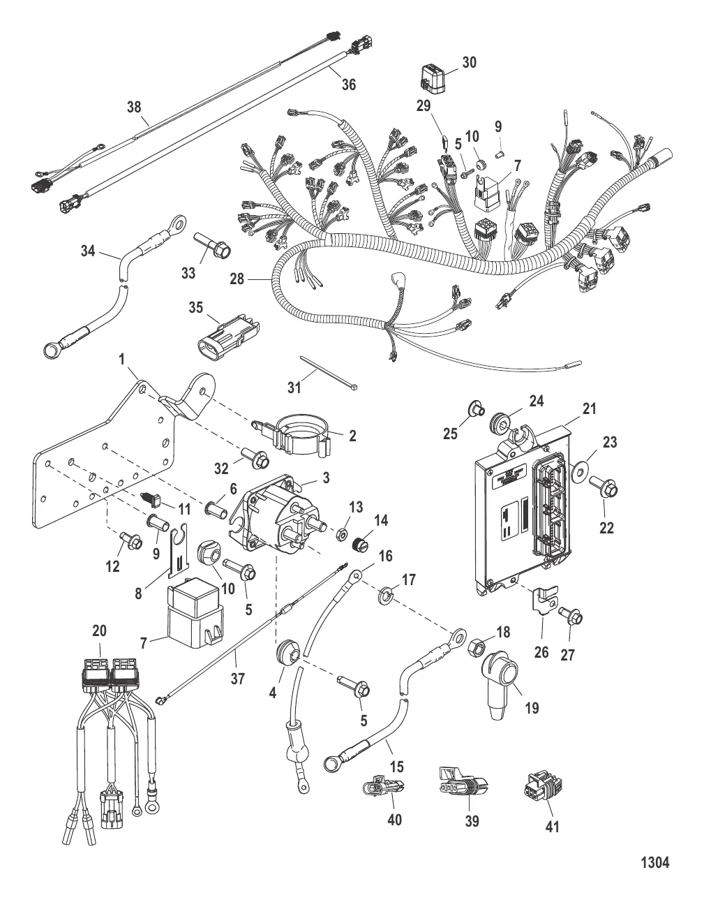 Пластина электромагнита (Серийный номер 0T979999 и ниже)