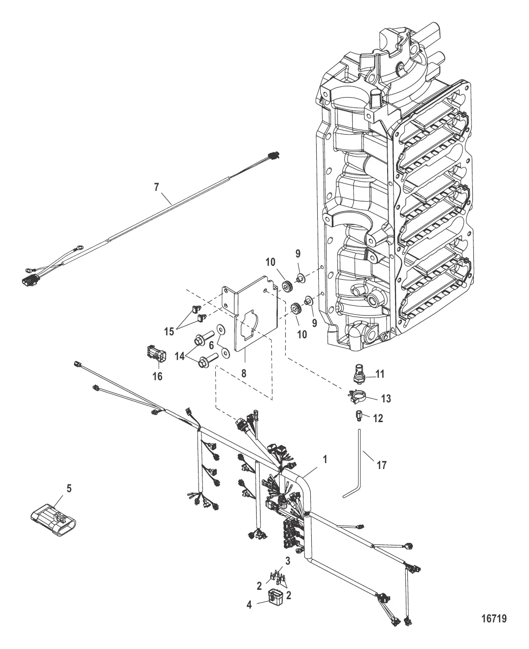 Электропроводка двигателя