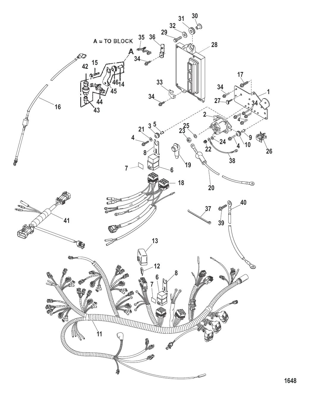 Пластина электромагнита и электропроводка