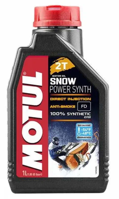 Масло для 2-х тактного снегохода Motul SNOWPOWER SYNTH 2T 1 ЛИТР