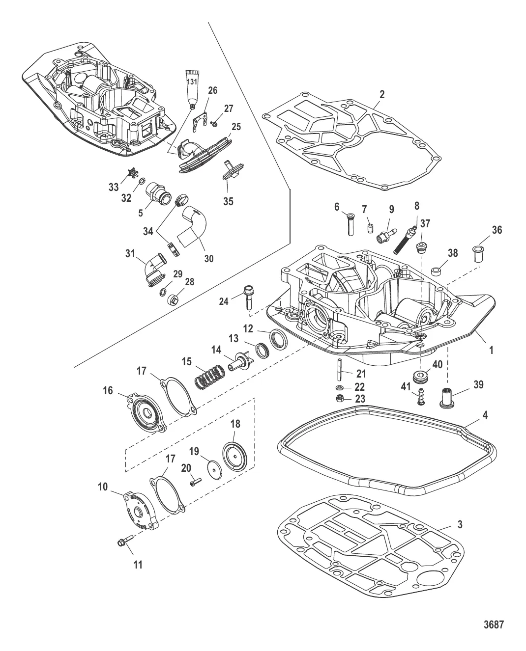 Пластина выхлопа