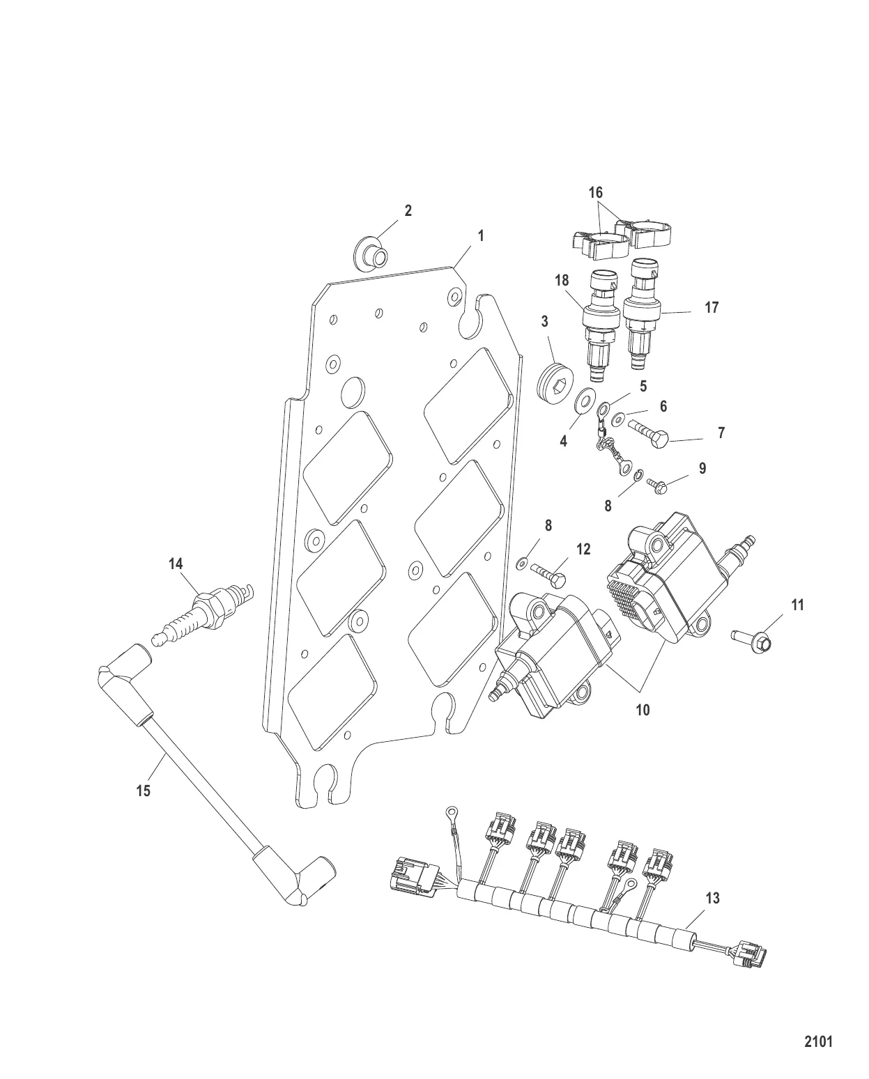 ПЛАСТИНА КАТУШКИ В СБОРЕ
