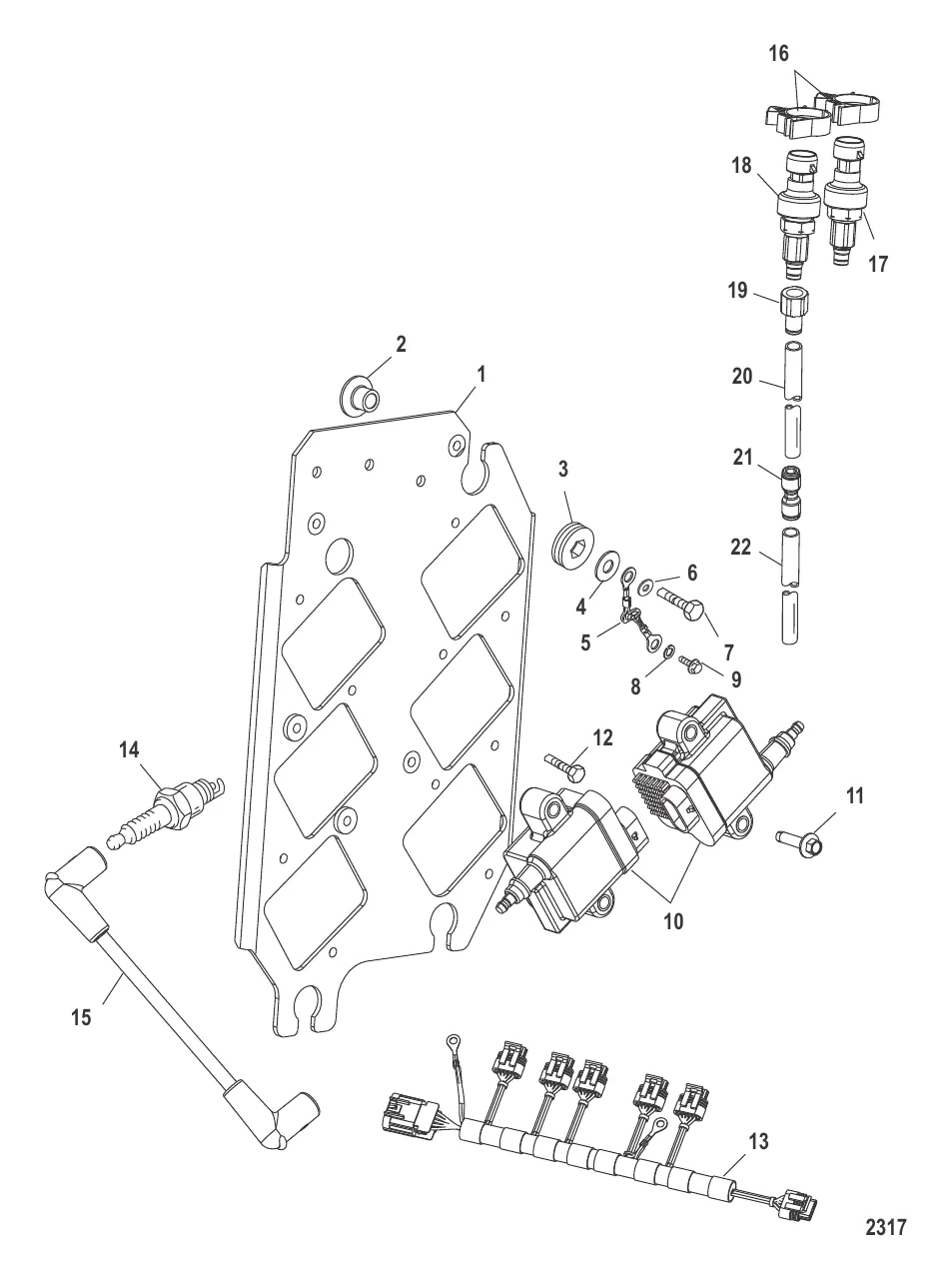 Пластина катушки в сборе