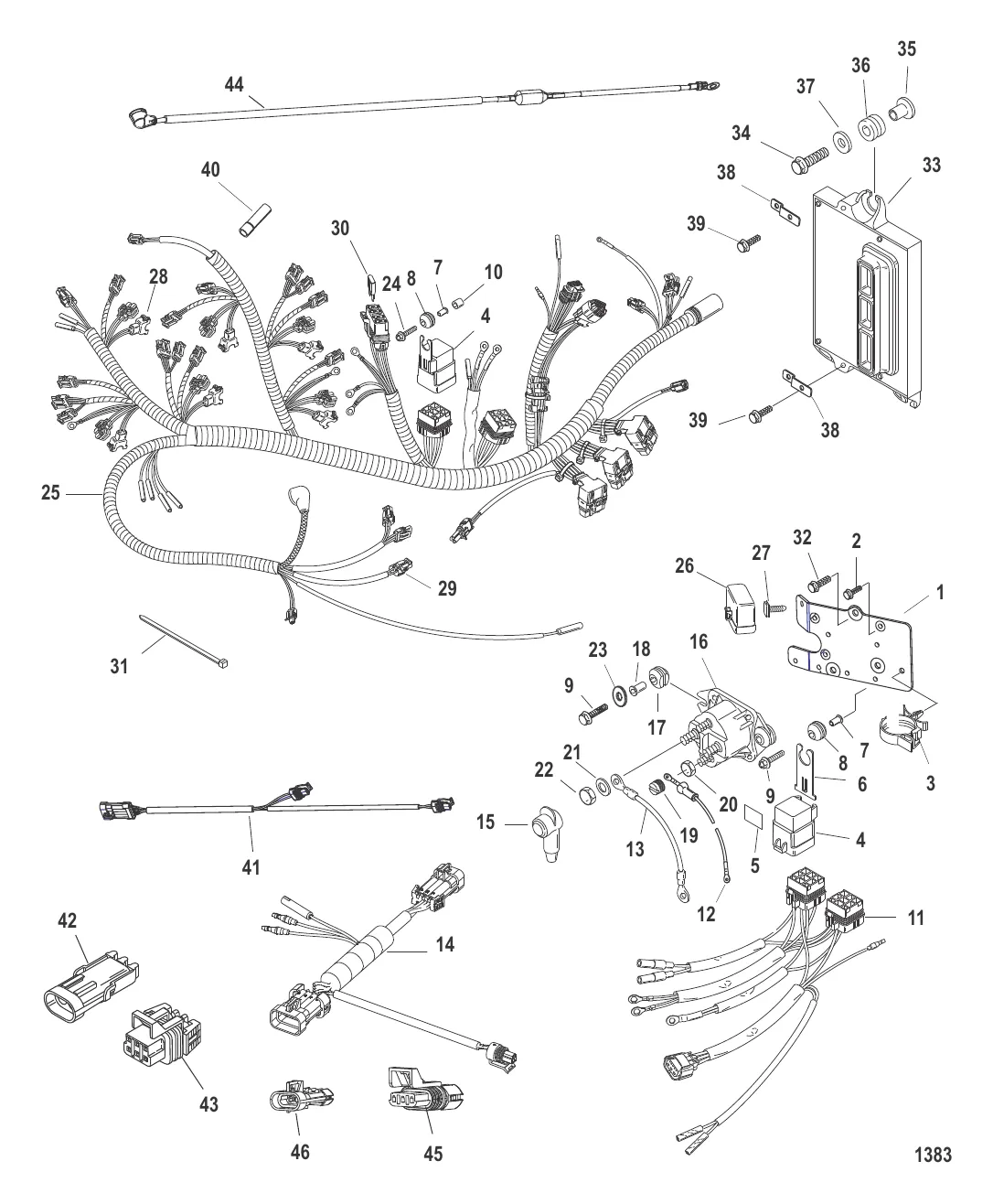 Электрическая панель в сборе