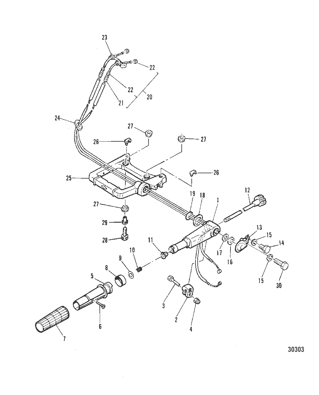 РУКОЯТКА РУЛЕВОГО МЕХАНИЗМА