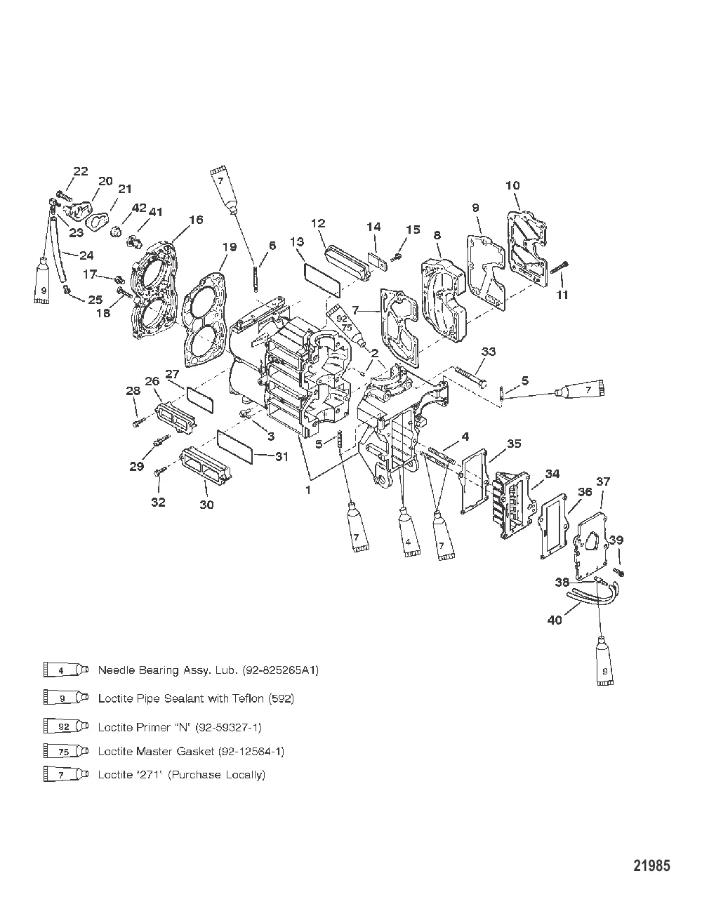 Блок цилиндров и крышки