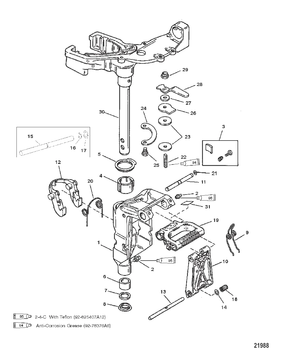 Шарнирный кронштейн в сборе