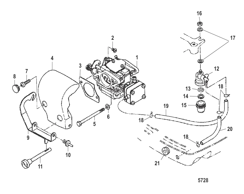 Шумопоглотитель и топливопроводы