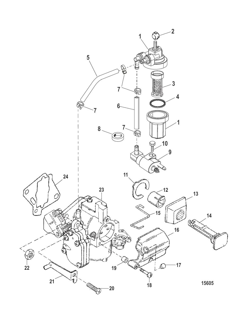 Компоненты топливной системы (Коммерческие двигатели)