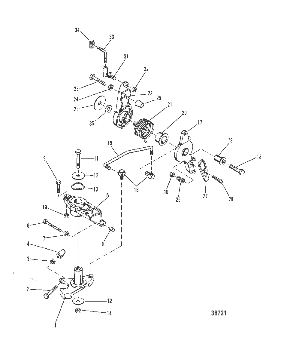 THROTTLE AND SPARK ADVANCE LINKAGE